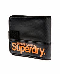 Superdry Tarpaulin Single-Button Wallet Black / Orange Superdry-Tarpaulin-Single-Button-Wallet-Black-Orange